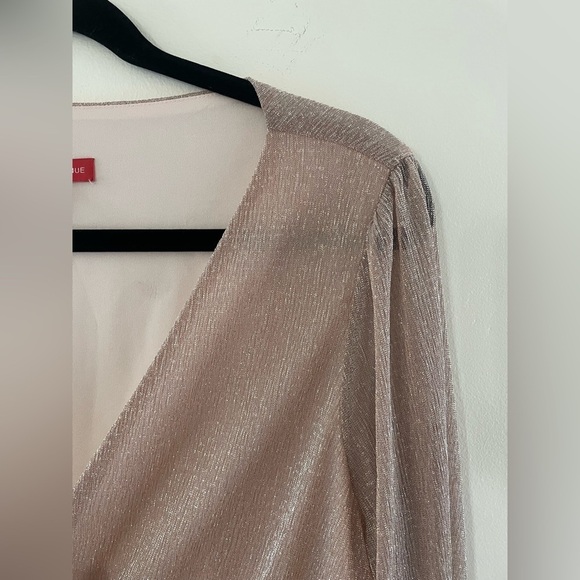 SAKS FIFTH AVENUE Ruffle Wrap Mini Dress - Picture 8 of 10